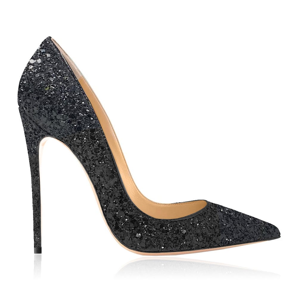 Black hotsell glitter pumps