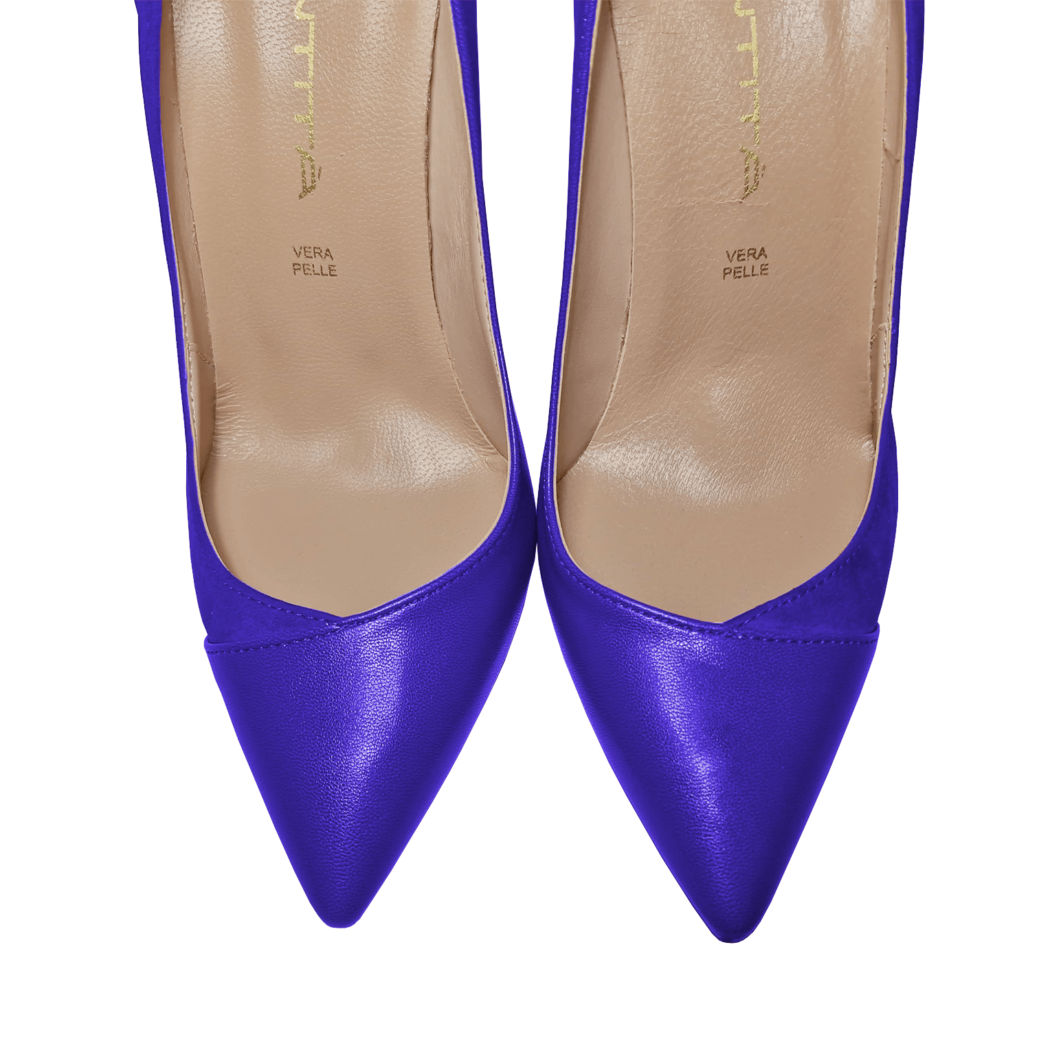 Identità Décolleté FELIPA CAMOSCIO/PELLE BLU