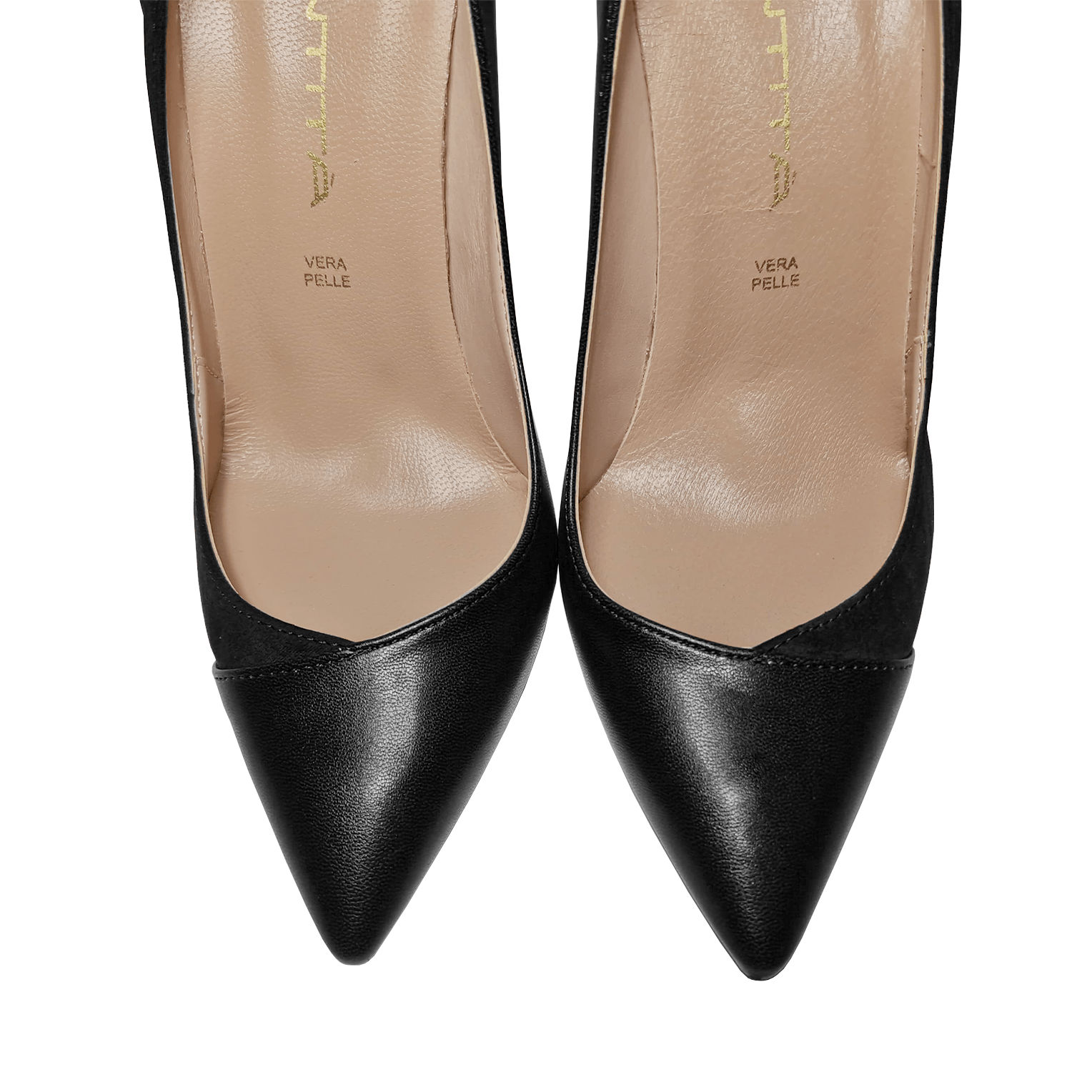 Identità Décolleté FELIPA CAMOSCIO/PELLE NERO