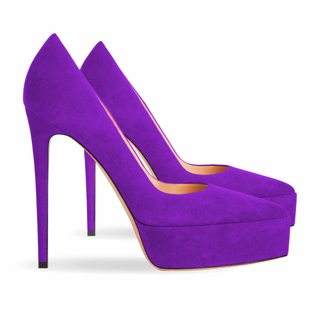 Identità Décolleté JIMENA SCAMOSCIATO VIOLA