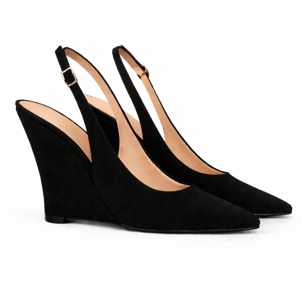 Identità Décolleté Slingback PAULINA CAMOSCIO NERO