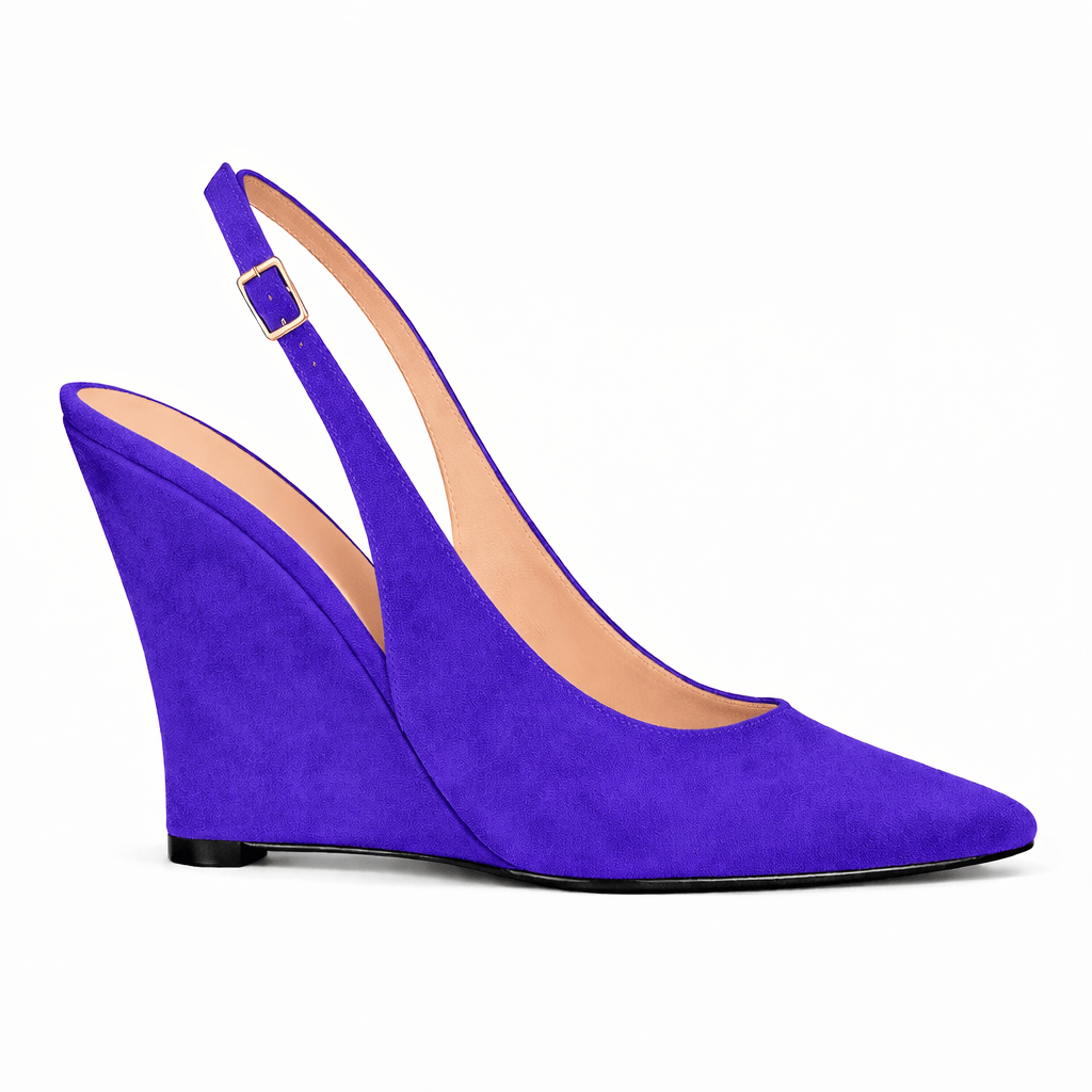 Identità Décolleté Slingback PAULINA CAMOSCIO VIOLA