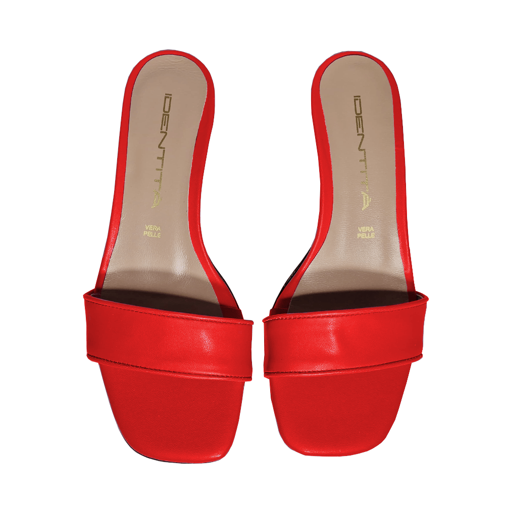 Identità Mules ELIANE PELLE ROSSO