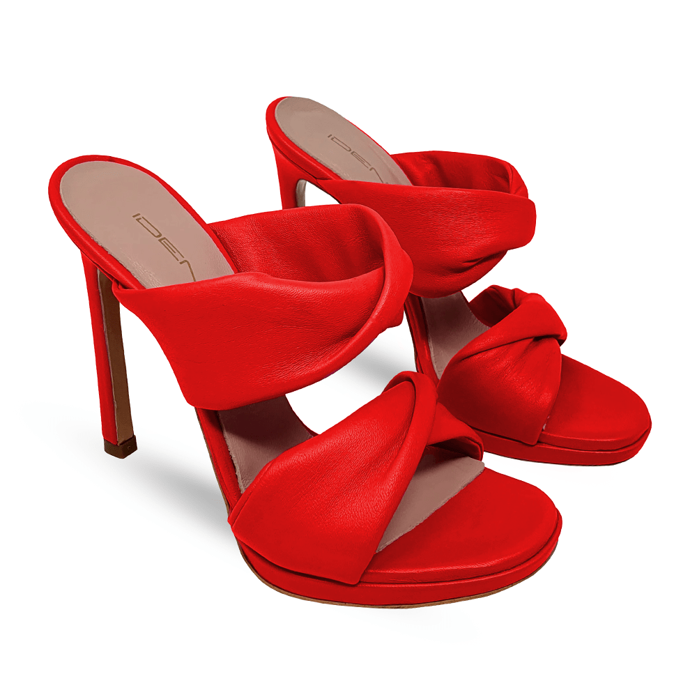 Identità Mules MATILDE PELLE ROSSO