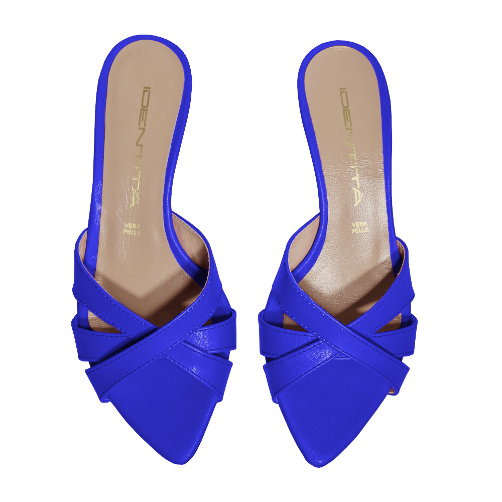 Identità Mules SOHA PELLE BLU