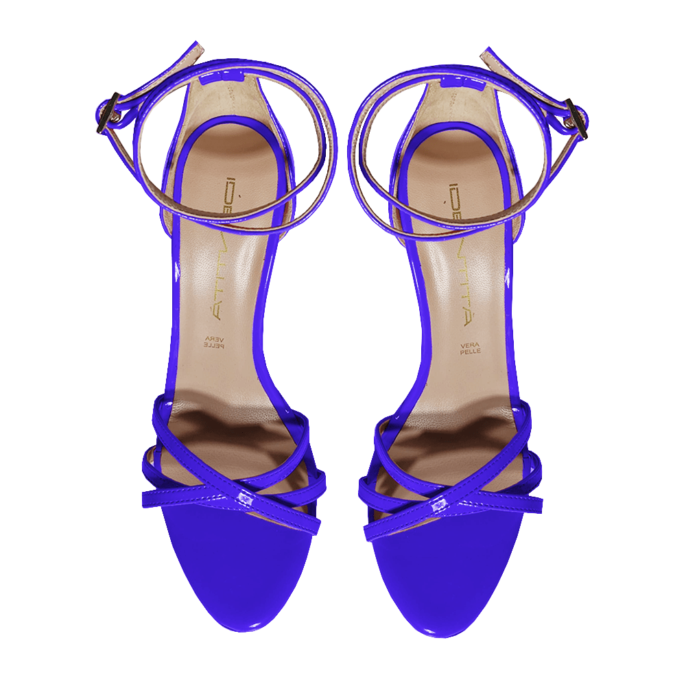 Identità Sandali BLADE VERNICE BLU