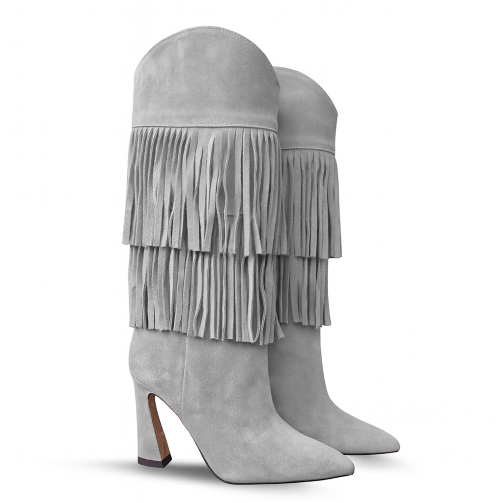 Identità Stivali ANTONIA CAMOSCIO GRIGIO