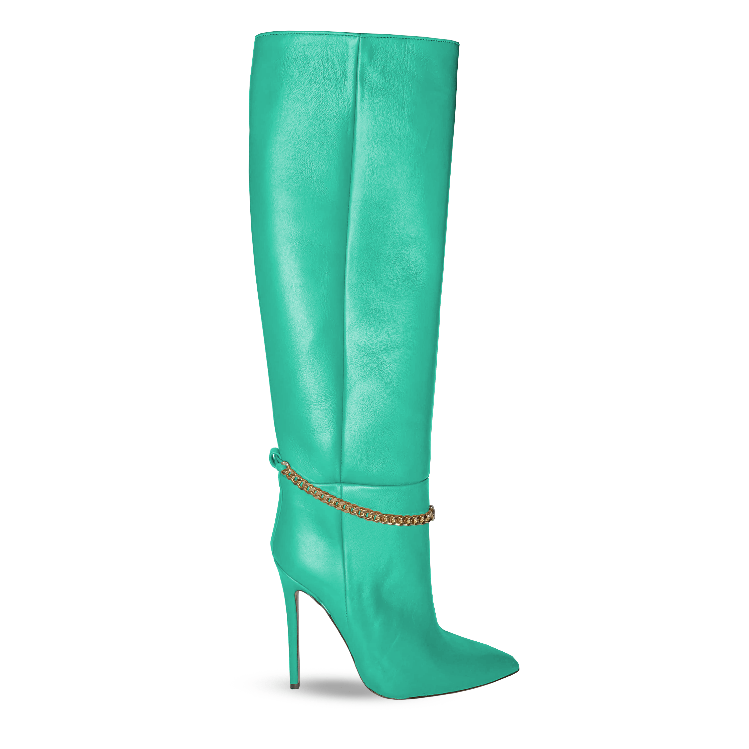 Identità Stivali CONCETTA PELLE ACQUAMARINA