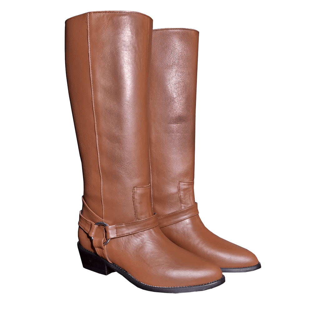 Identità Stivali DESIREE PELLE MARRONE