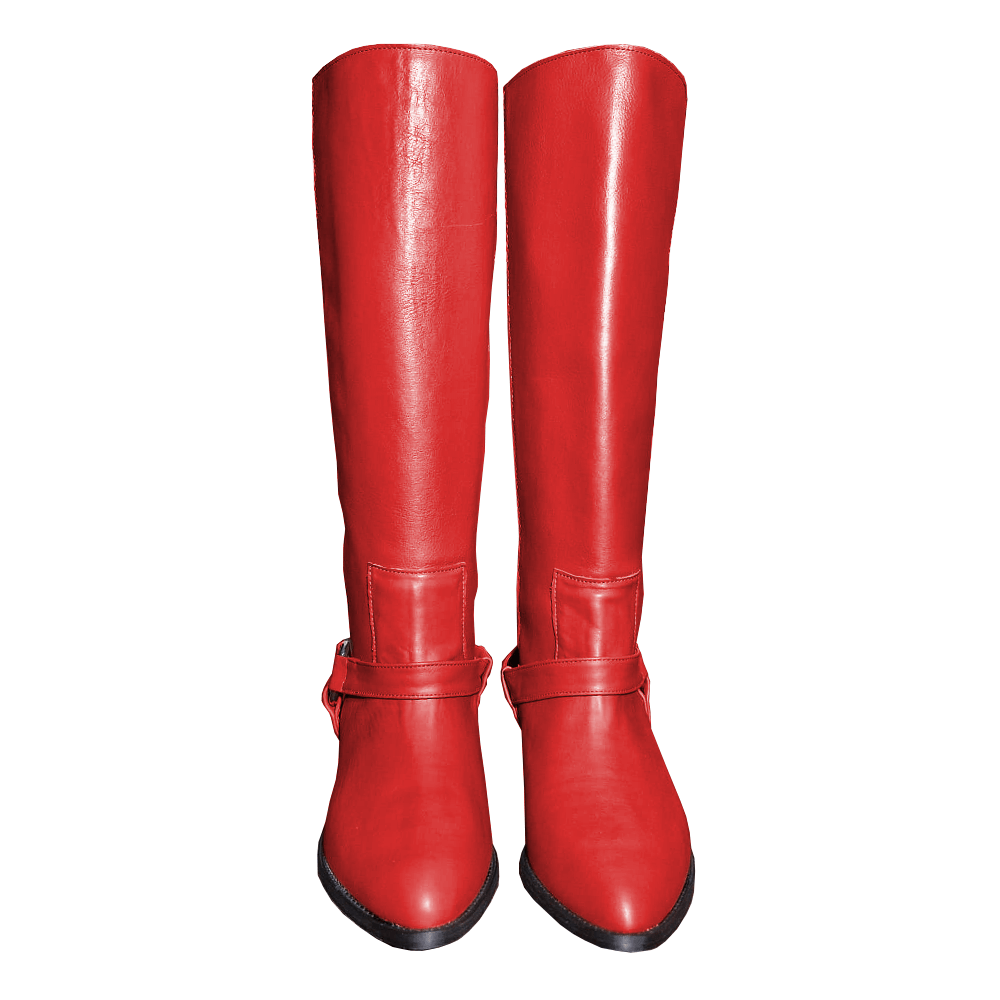 Identità Stivali DESIREE PELLE ROSSO