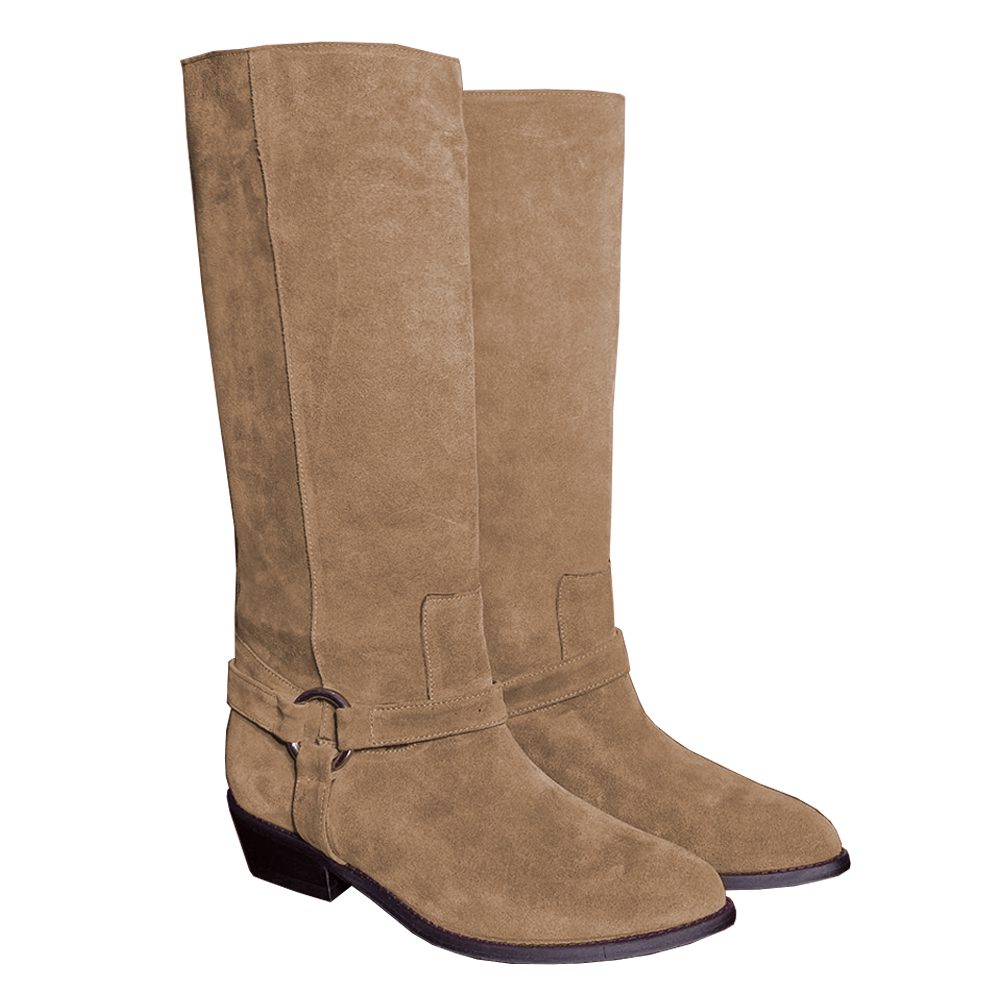 Identità Stivali DESIREE SCAMOSCIATO CUOIO