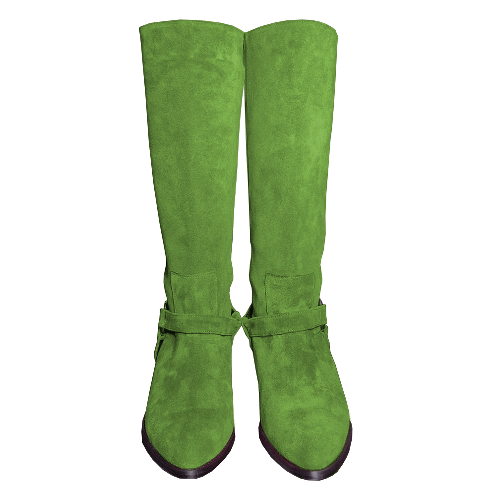 Identità Stivali DESIREE SCAMOSCIATO VERDE