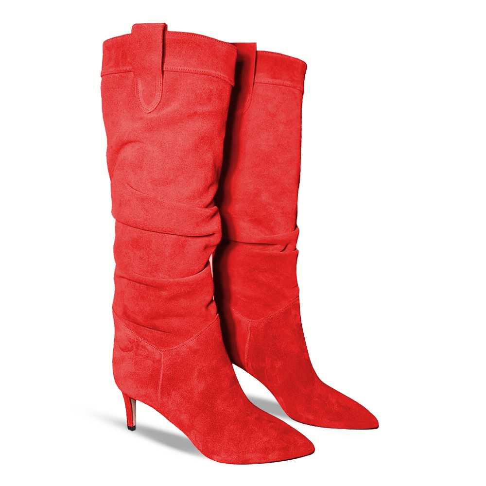 Identità Stivali NADIN SCAMOSCIATO ROSSO