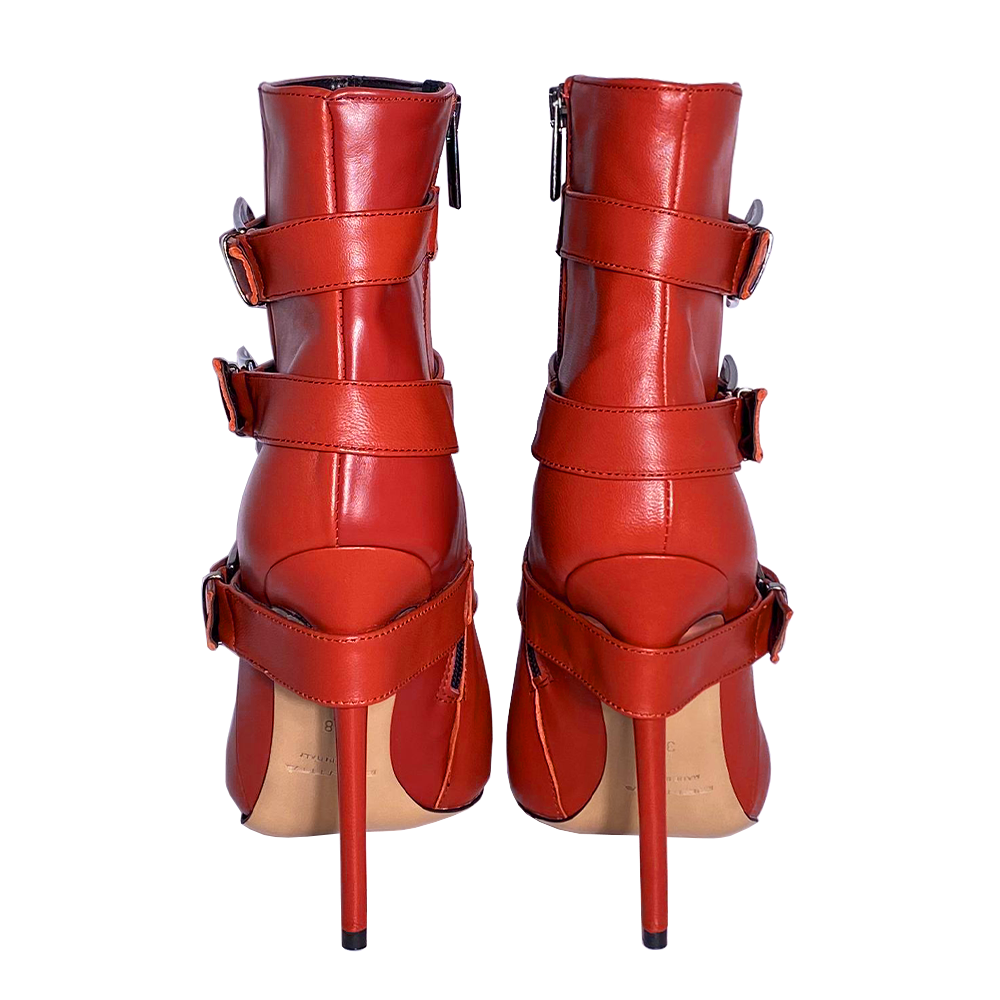 SAMIRA CUIR ROUGE