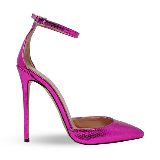 Identità Décolleté Slingback GIORGIA LAMINATO FUCSIA