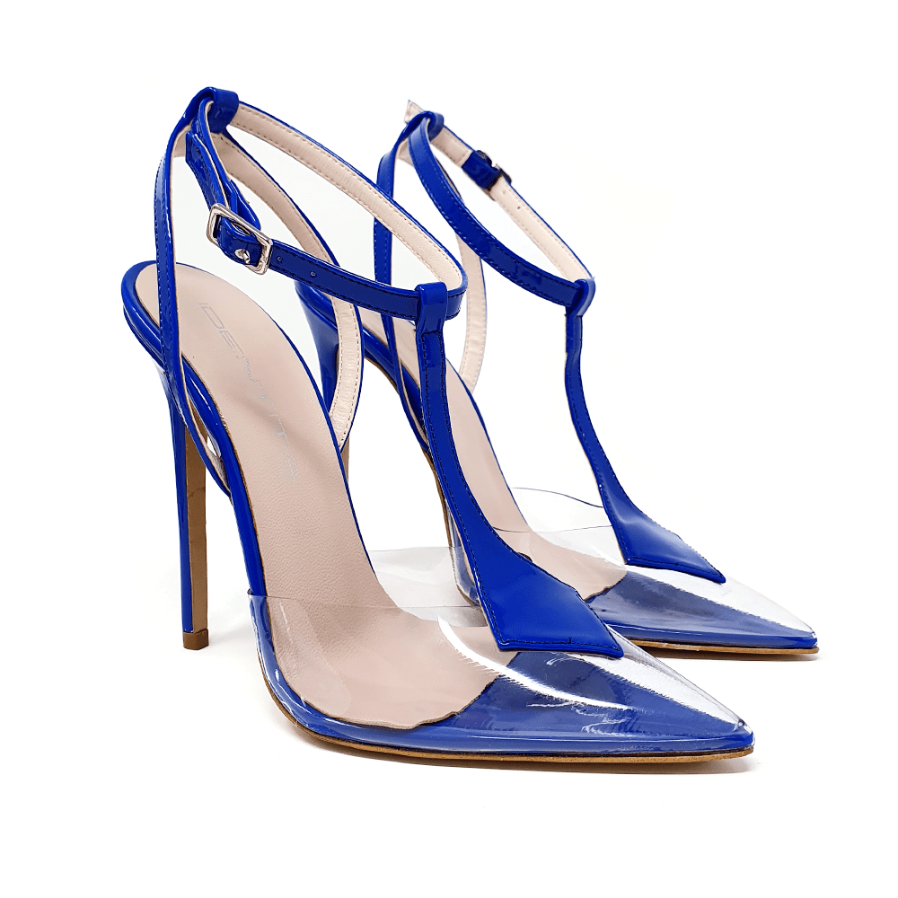 Identità Décolleté Slingback ERIKA VERNICE BLU PVC