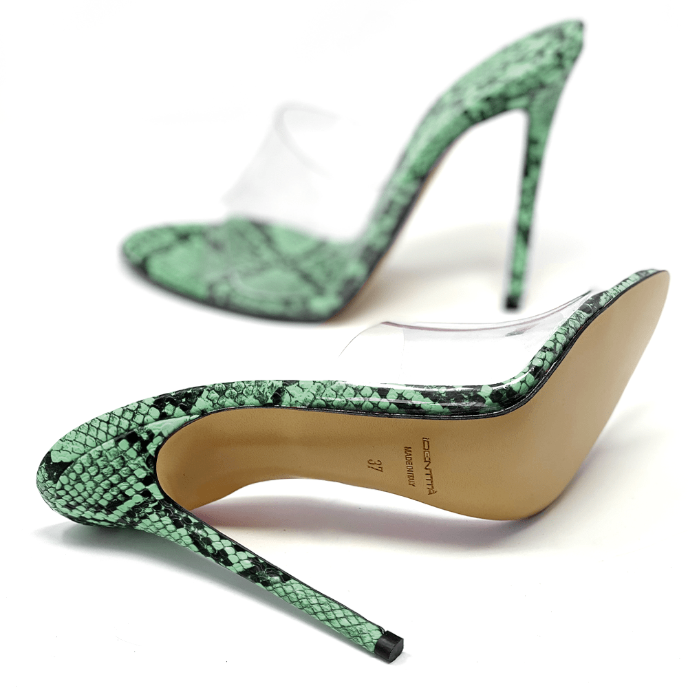 Identità Mules ZAIDA STAMPA RETTILE TIFFANY