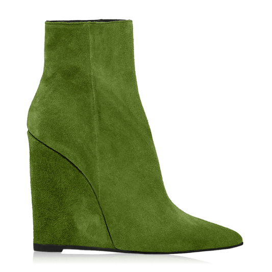 Identità Stivaletti WANDA CAMOSCIO VERDE