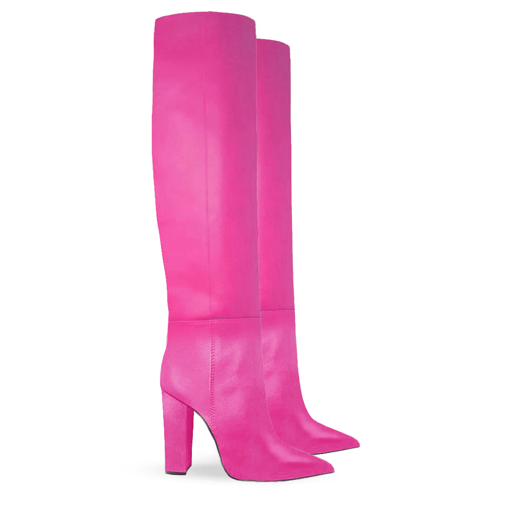 Identità Stivali DEBBIE PELLE FUCSIA