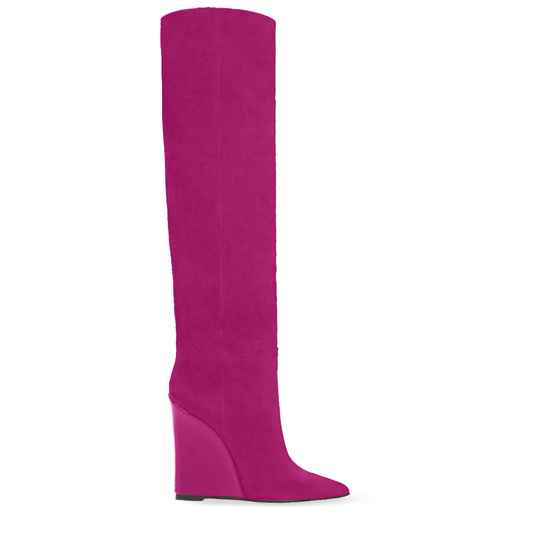 Identità Stivali FARAH CAMOSCIO FUCSIA