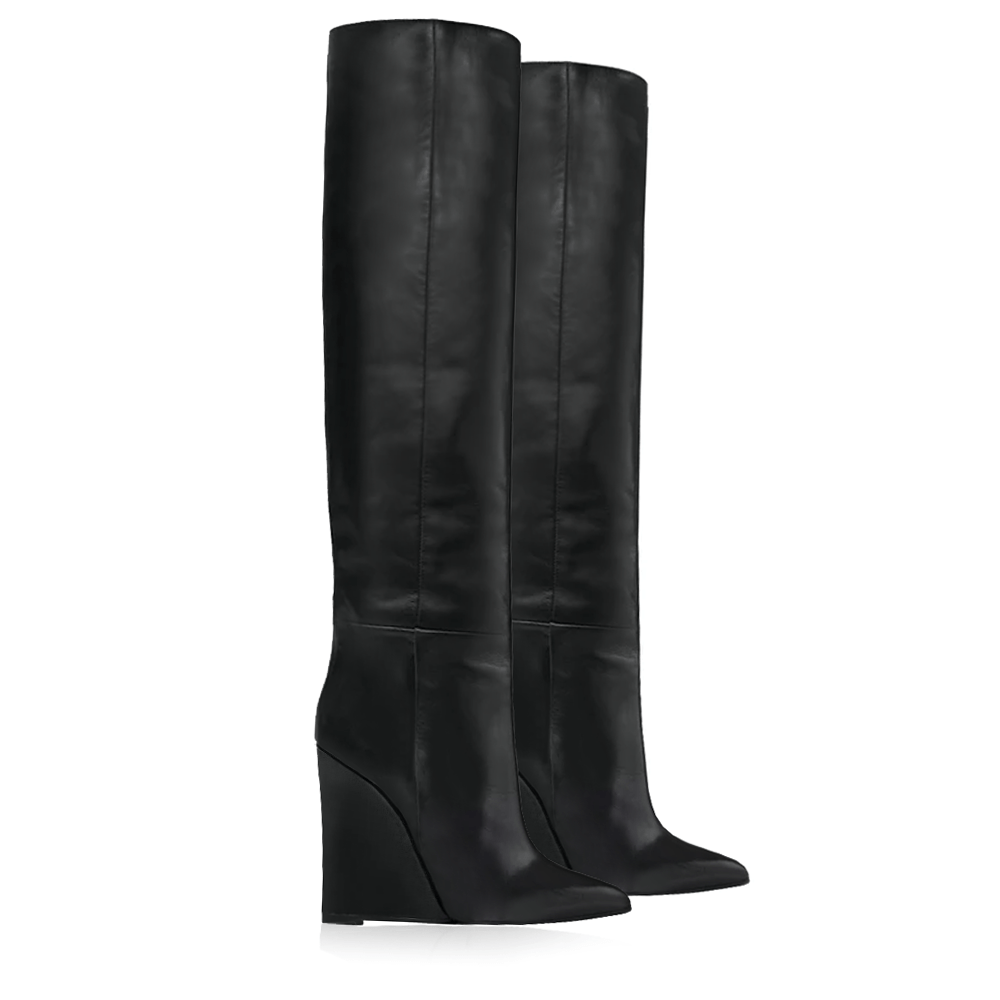 Identità Stivali FARAH PELLE NERO