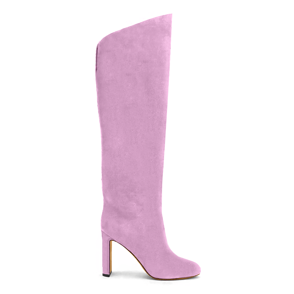 Identità Stivali GINEVRA SCAMOSCIATO ROSA