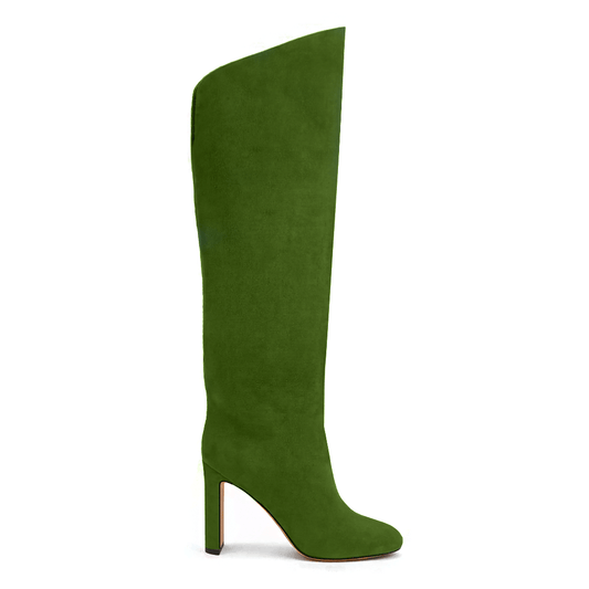 Identità Stivali GINEVRA SCAMOSCIATO VERDE