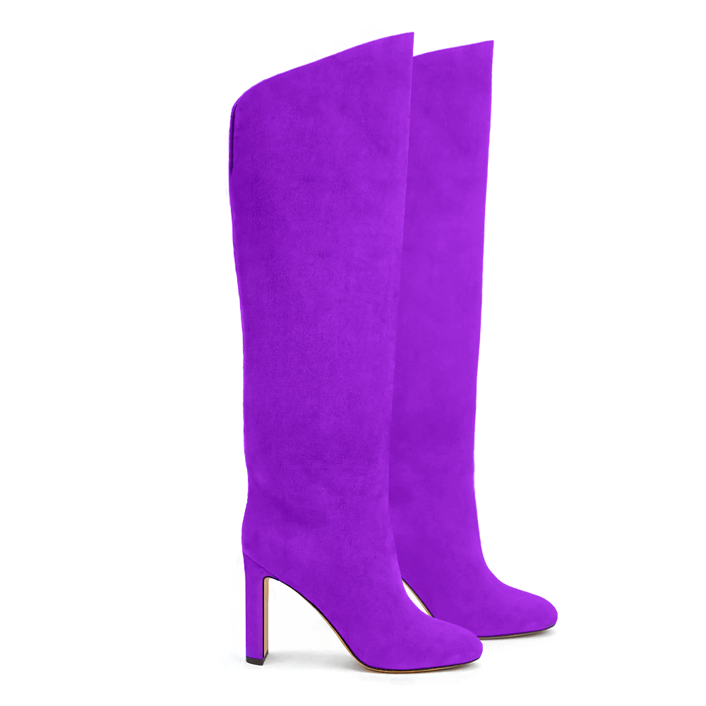 Identità Stivali GINEVRA SCAMOSCIATO VIOLA