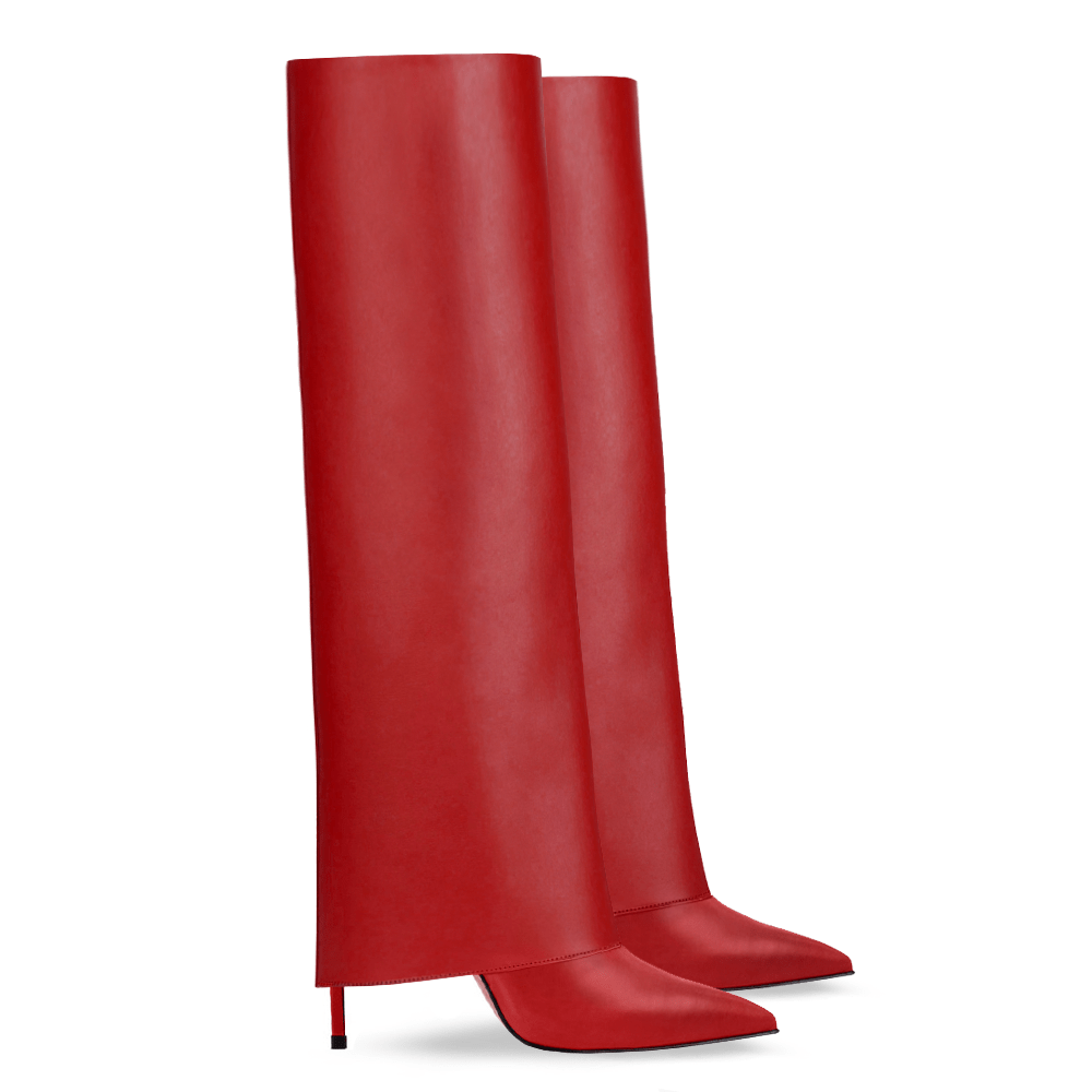 Identità Stivali INES PELLE ROSSO