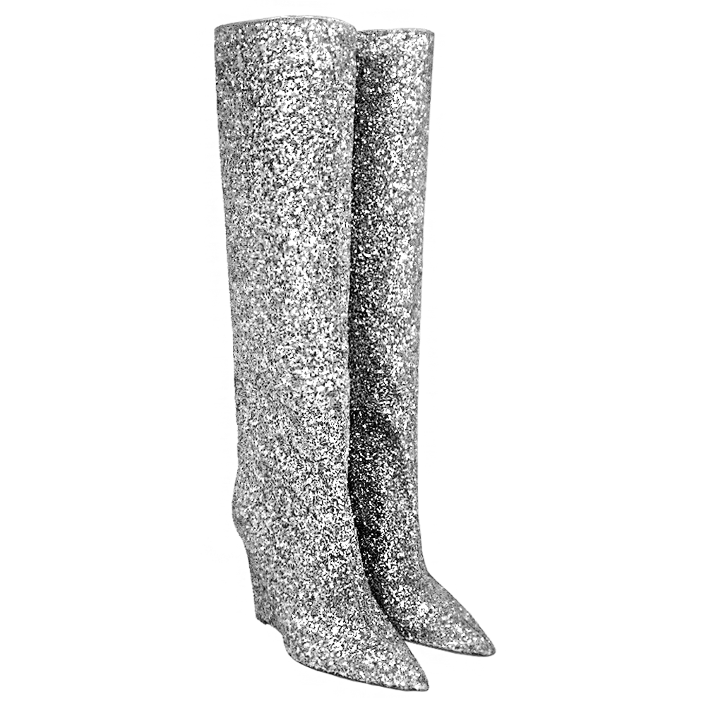 Identità Stivali SHINE GLITTER ARGENTO