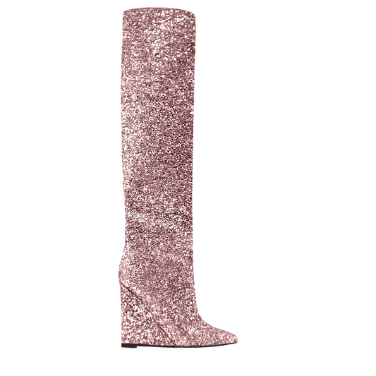 Identità Stivali SHINE GLITTER ROSA